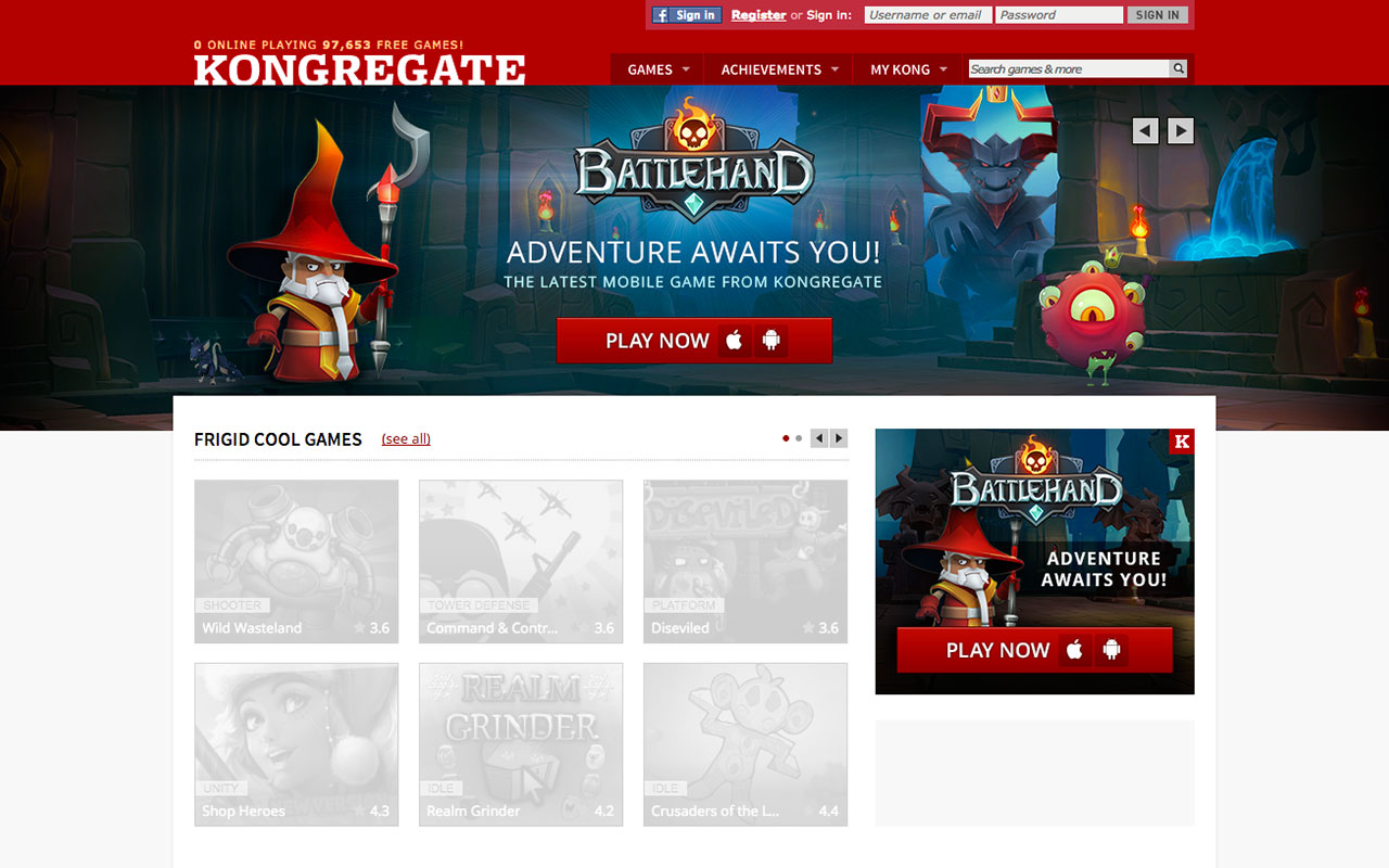 Battlehand home page