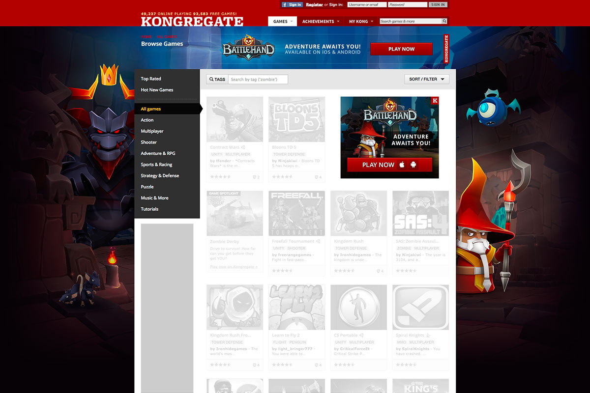 Battlehand category page