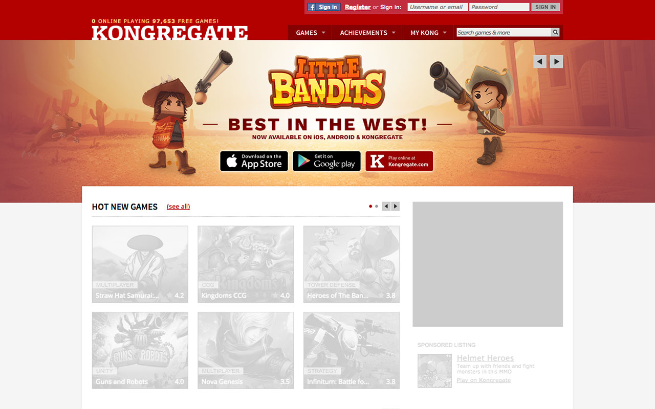 Little Bandits home page