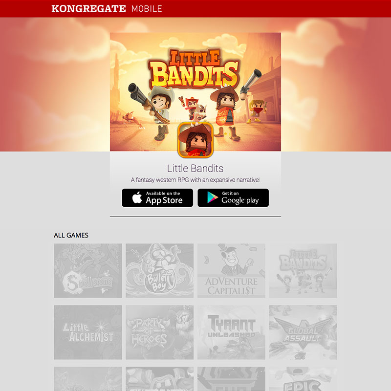 Little Bandits mobile feature