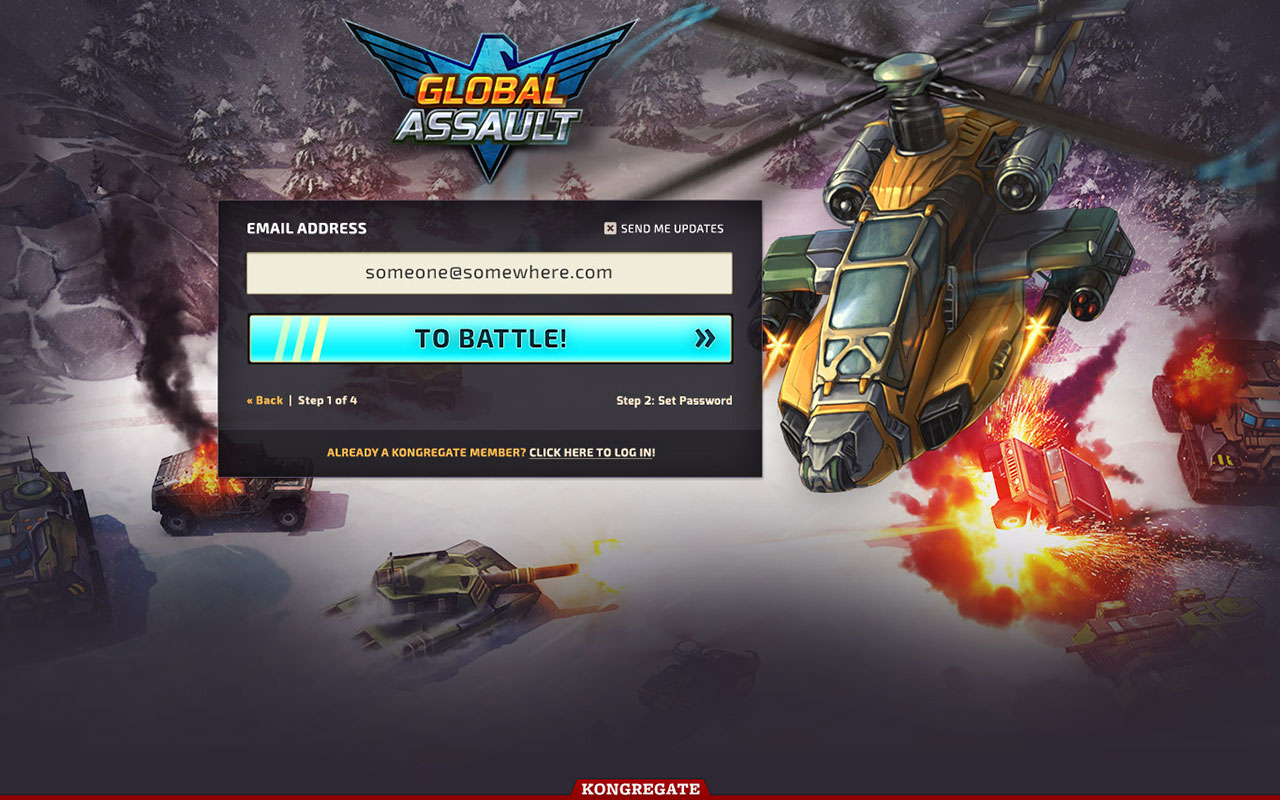 Global Assault landing page